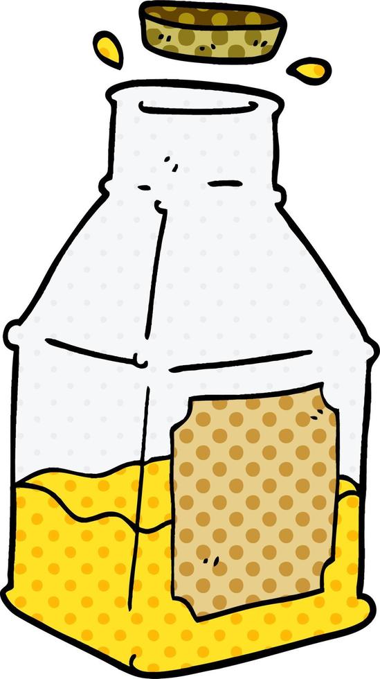 cartoon doodle drink in decanter vector