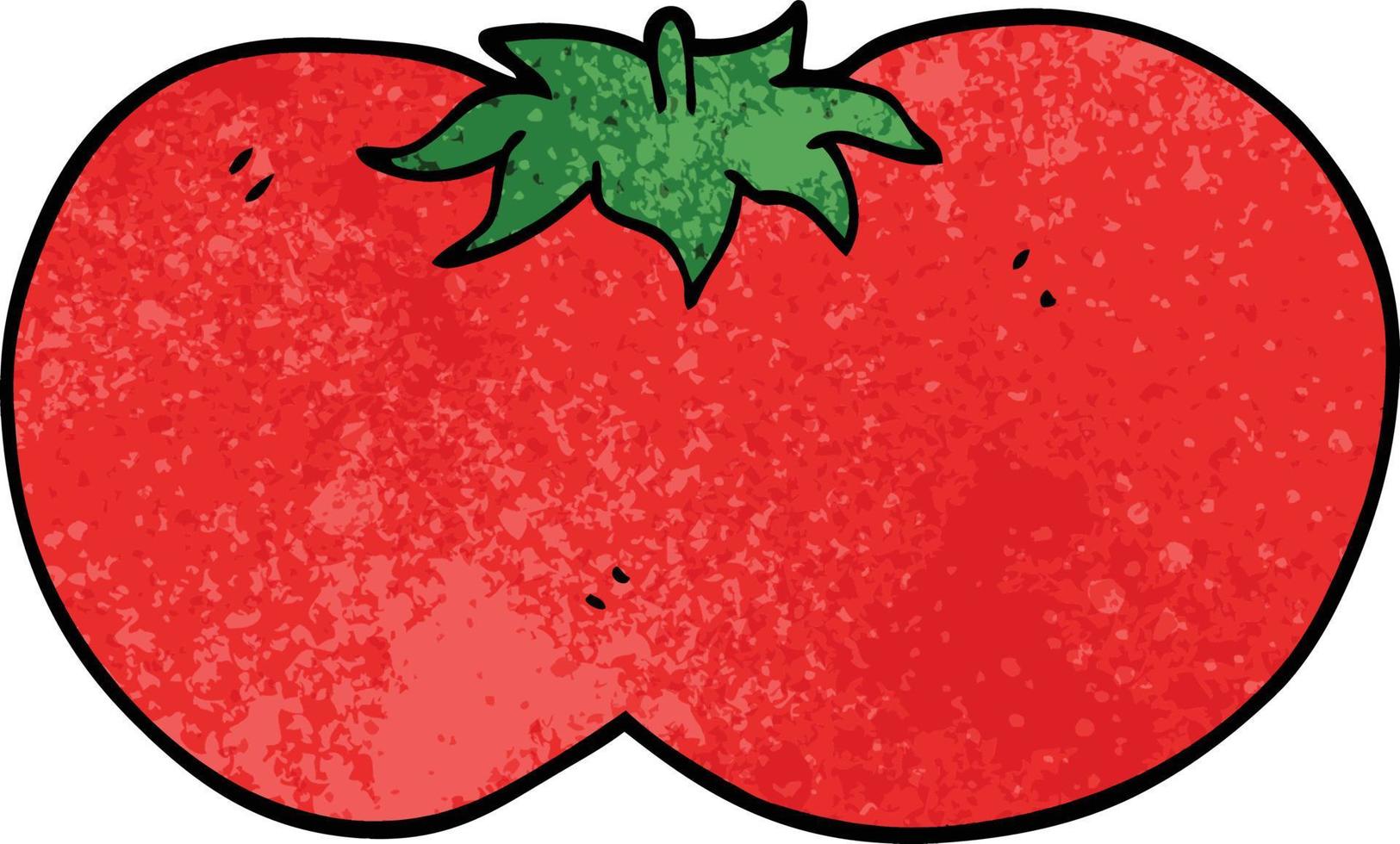 cartoon doodle huge tomato vector