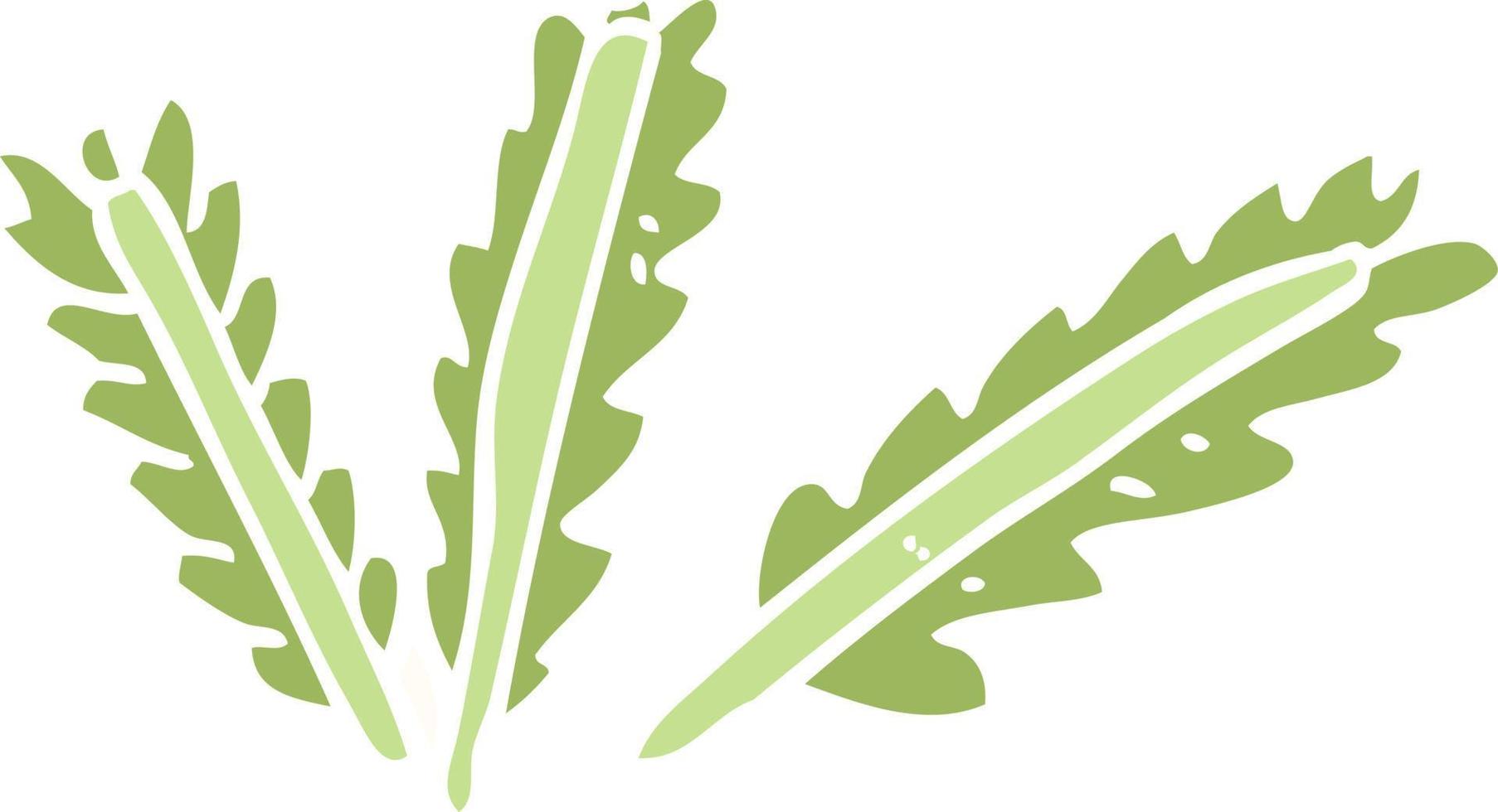 cartoon doodle scattered leaves vector
