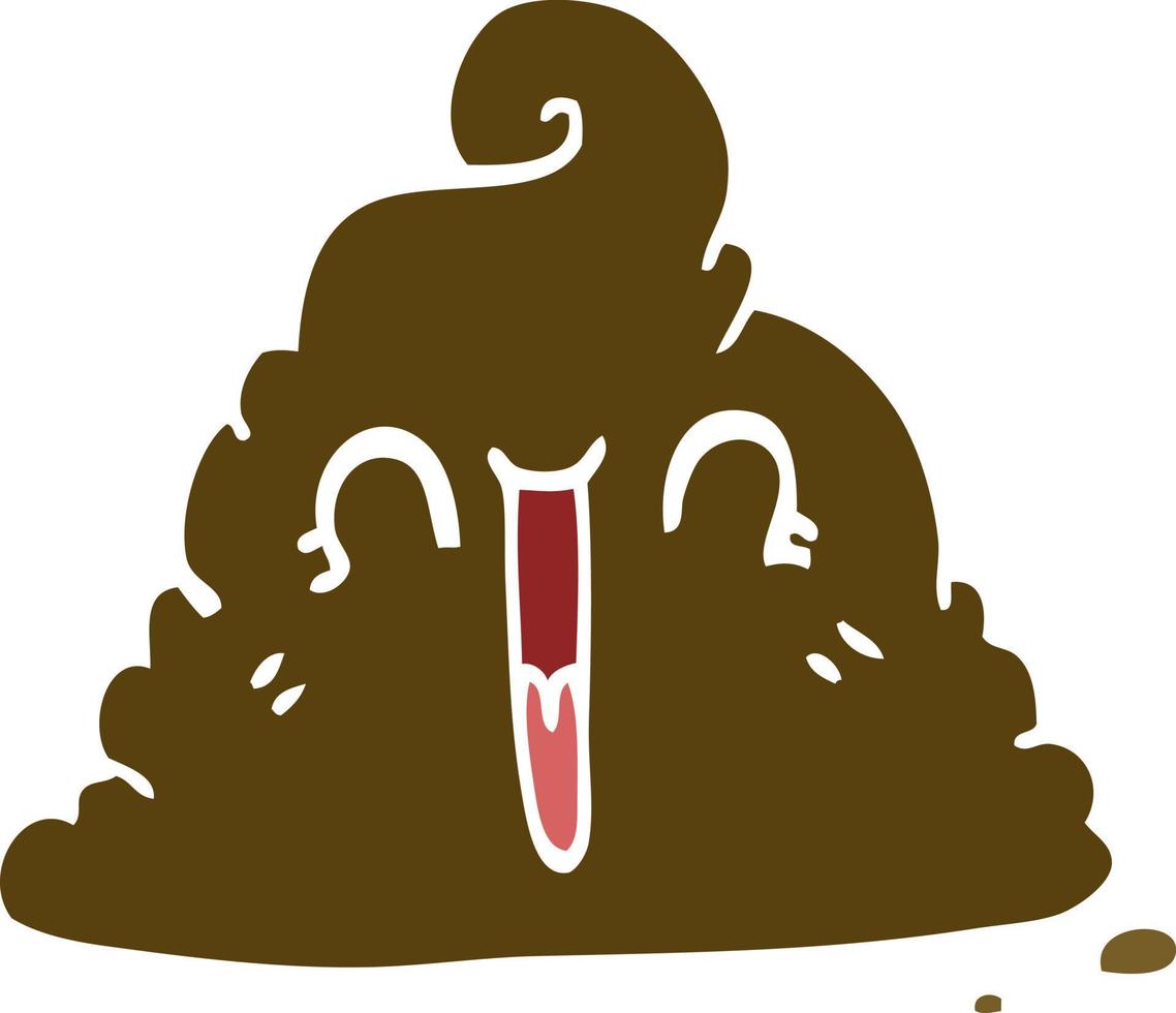 cartoon doodle poop vector