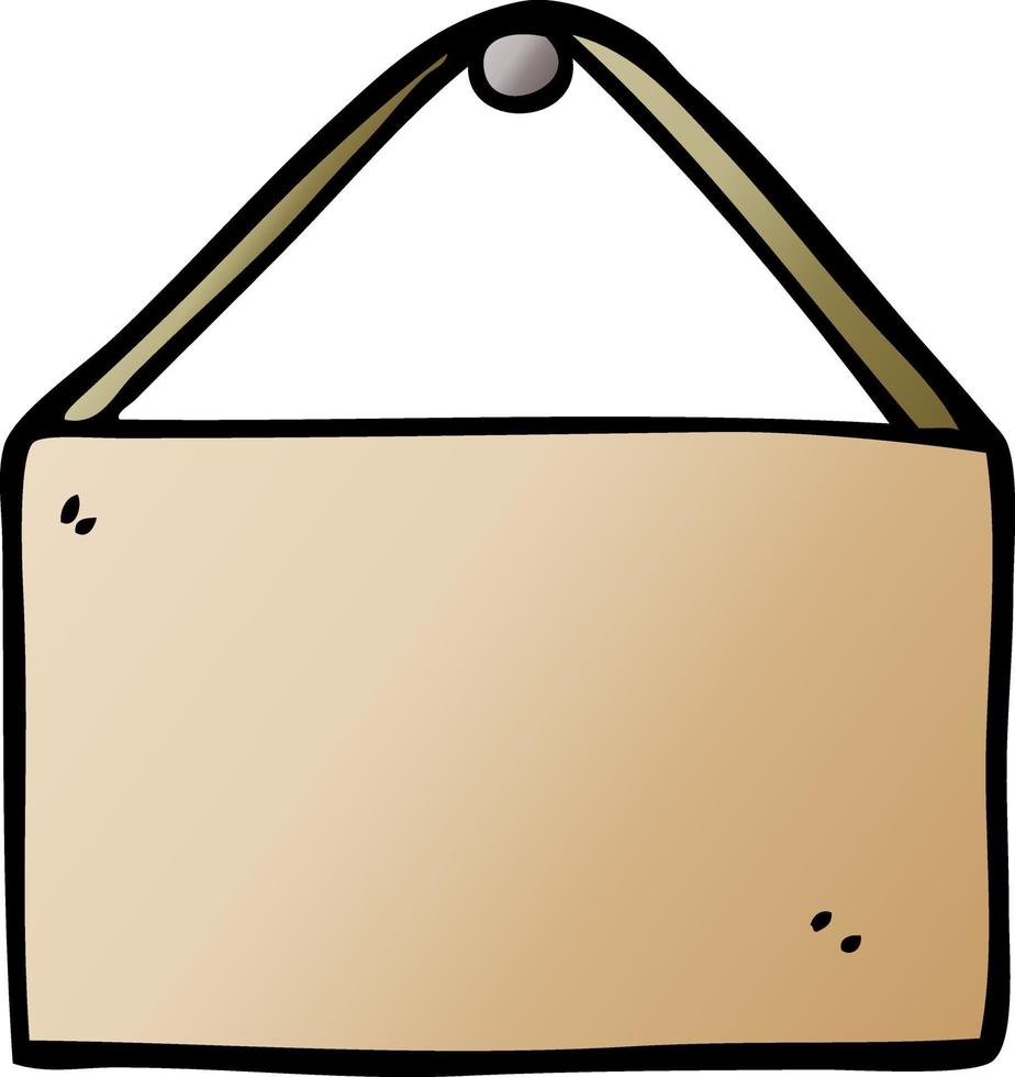 cartoon doodle blank sign vector