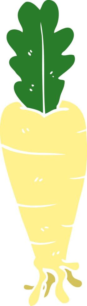 cartoon doodle parsnip vector