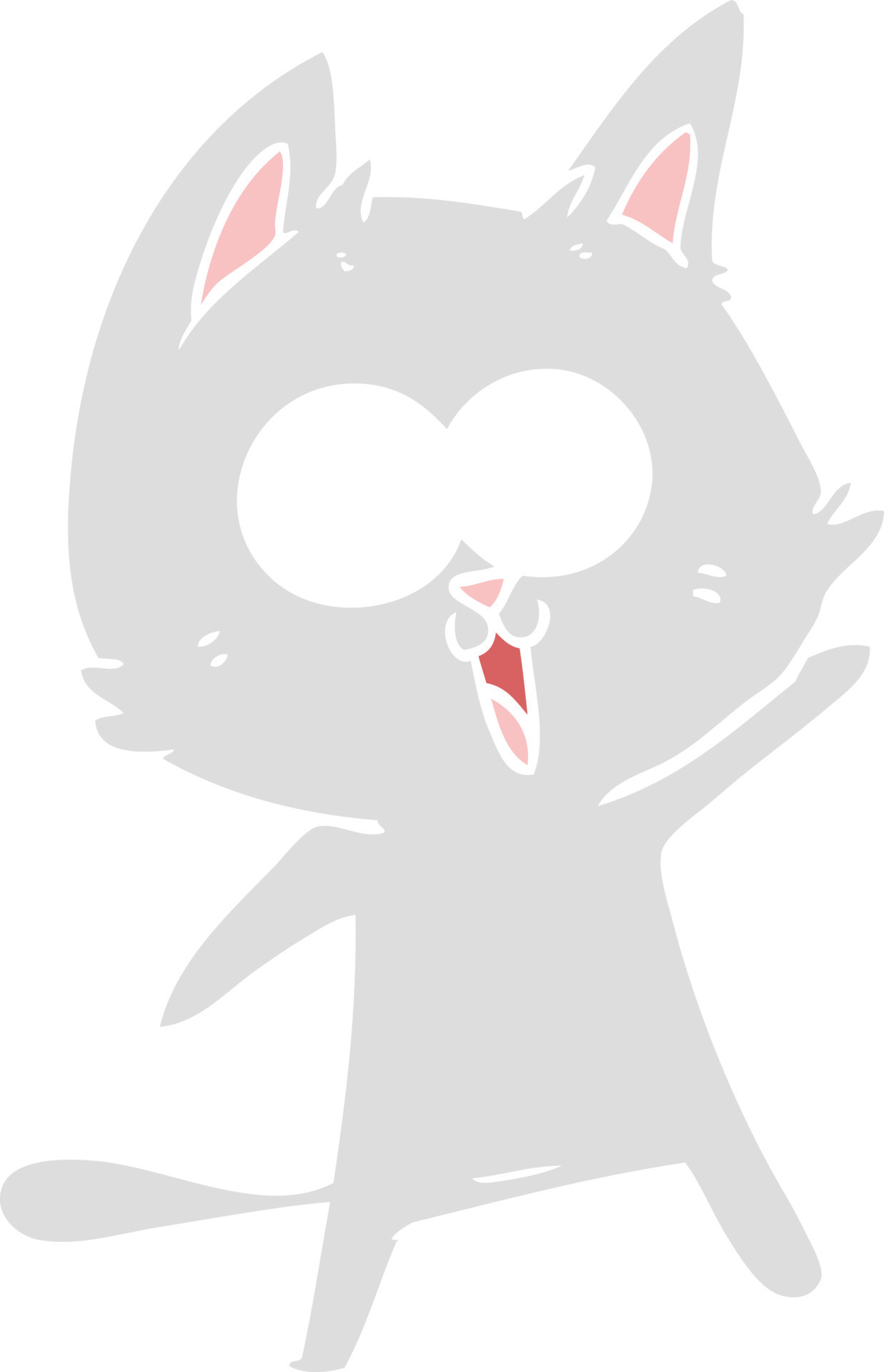 Funny Flat Color Style Cartoon Cat 12143678 Vector Art At Vecteezy Funny Flat Color Style Cartoon Cat 12143678 Vector Art At Vecteezy