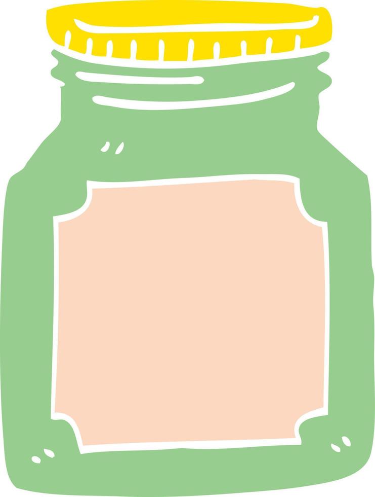 cartoon doodle empty jar vector