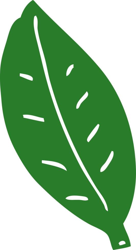 cartoon doodle leaf vector