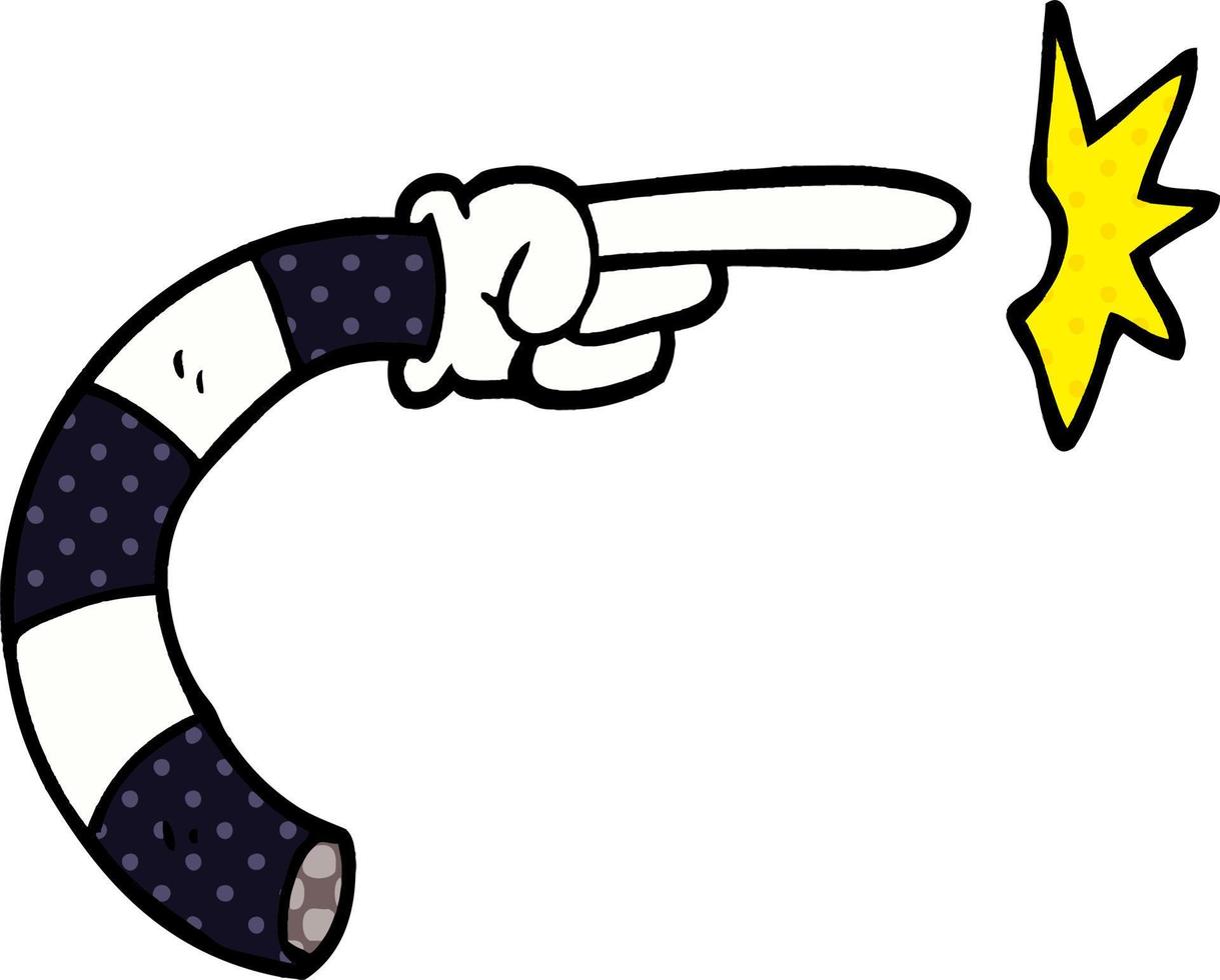cartoon doodle arm gesture vector