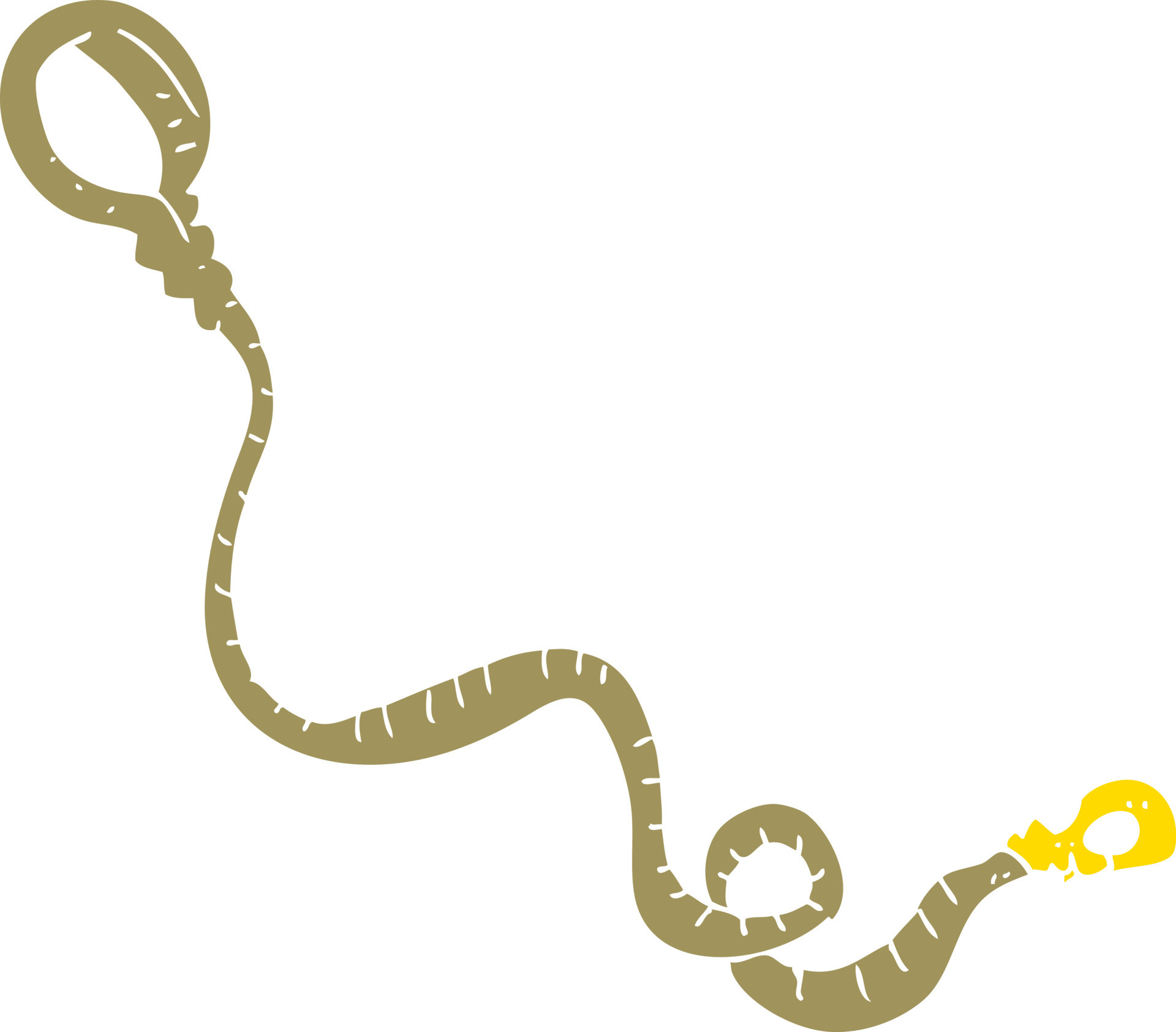 flat color illustration of dog leash 12144021 Vector Art at Vecteezy