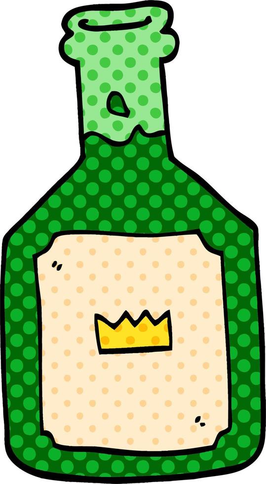cartoon doodle alcoholic drink vector