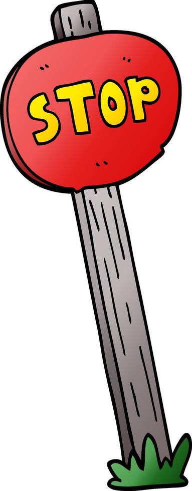 cartoon doodle road sign vector