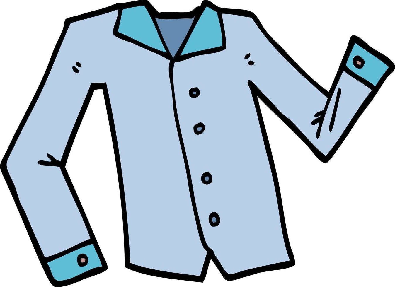 cartoon doodle work shirt vector