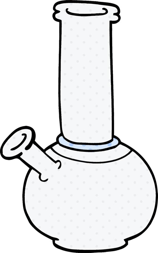 cartoon doodle bong vector