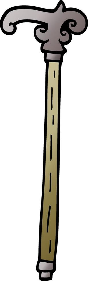 cartoon doodle walking stick vector