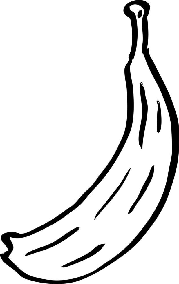 line drawing cartoon banana 12145043 Vector Art at Vecteezy
