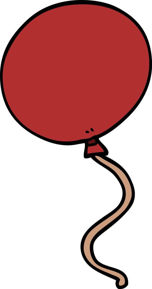 cartoon doodle balloon vector