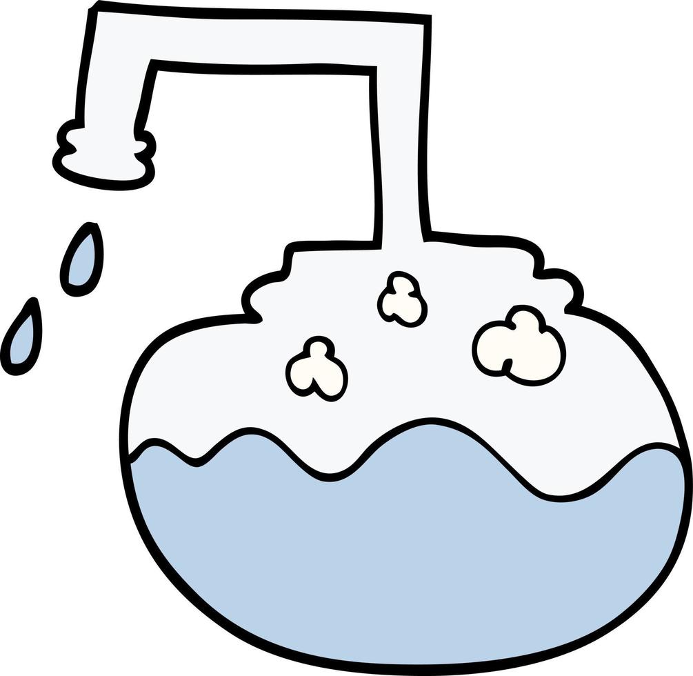 cartoon doodle science experiment vector