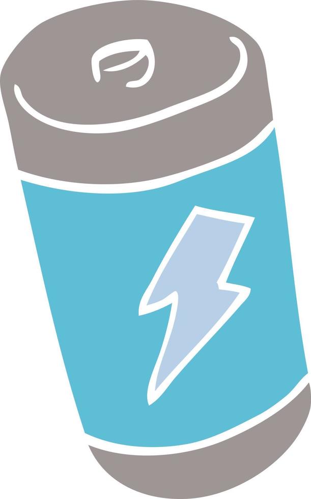 cartoon doodle of a battery vector