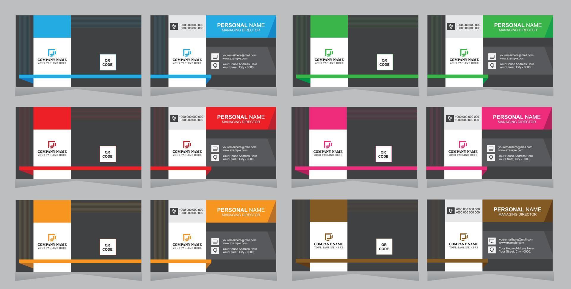 Modern Business Card Design For You vector
