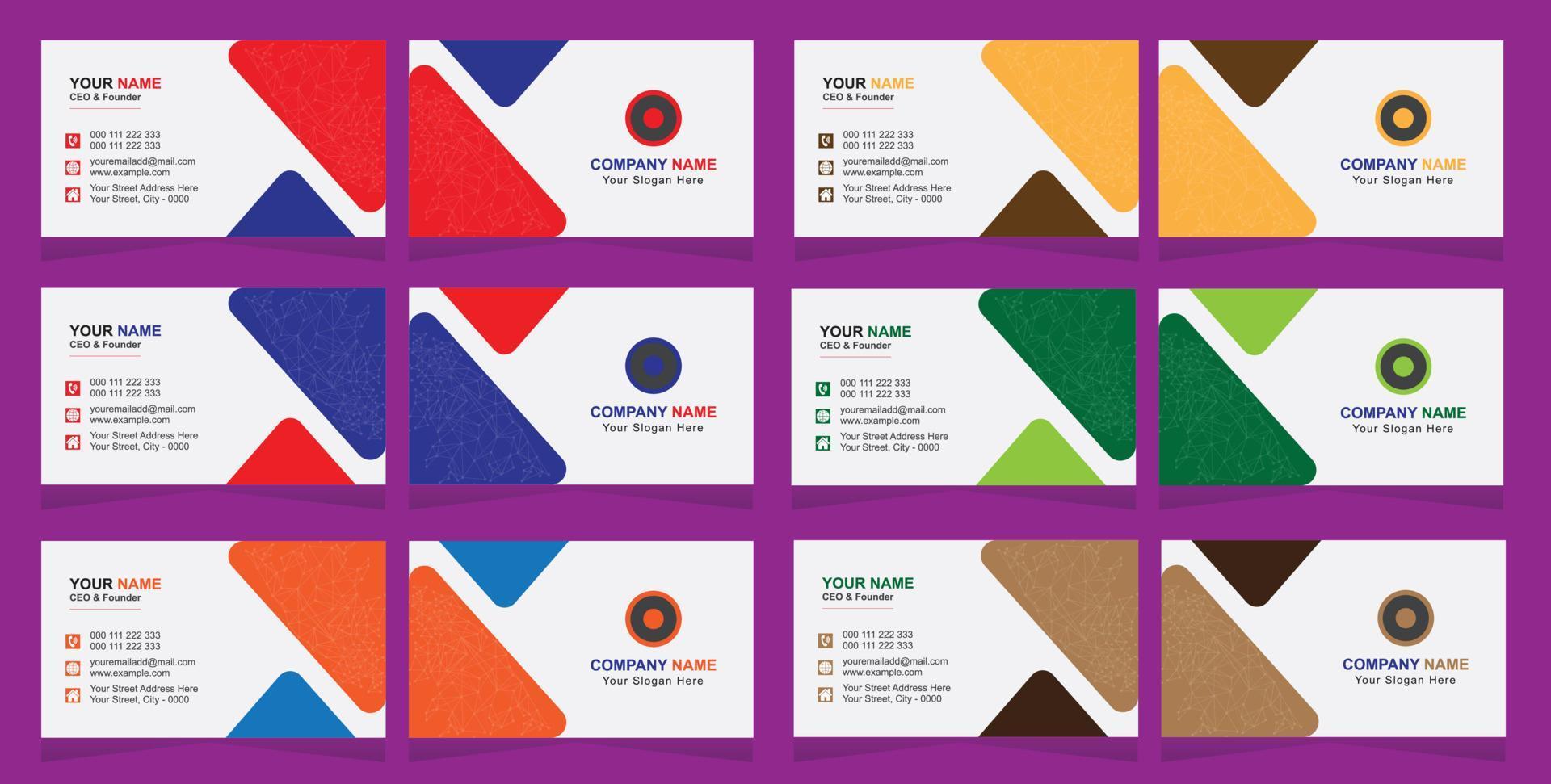 Modern Business Card Design vector