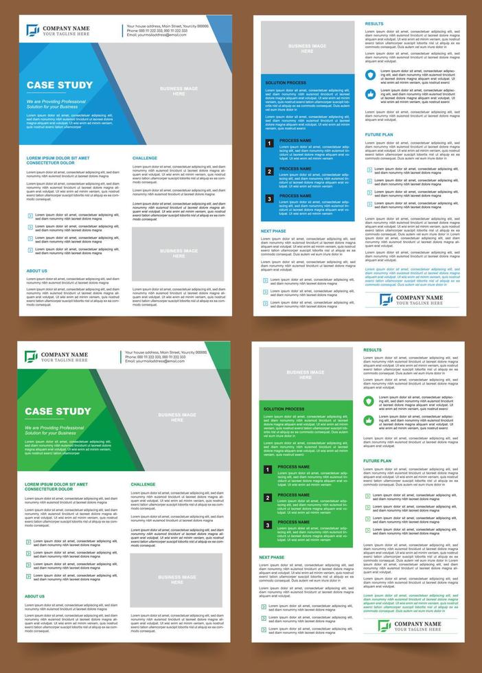 Case Study Newsletter Design vector