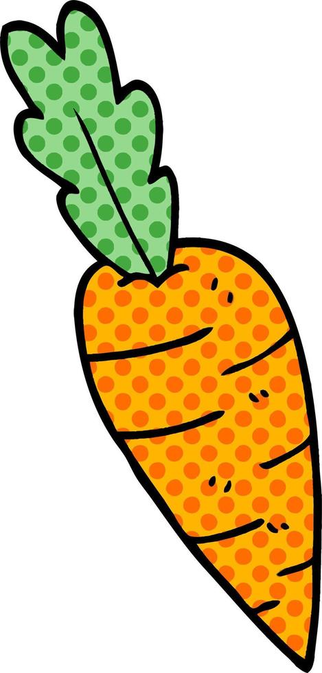 cartoon doodle carrots vector