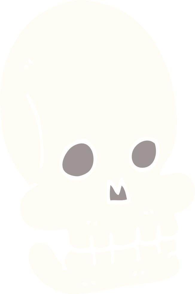 cartoon doodle funny skull vector