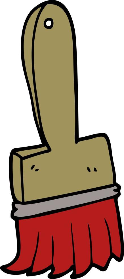 cartoon doodle paint brush vector