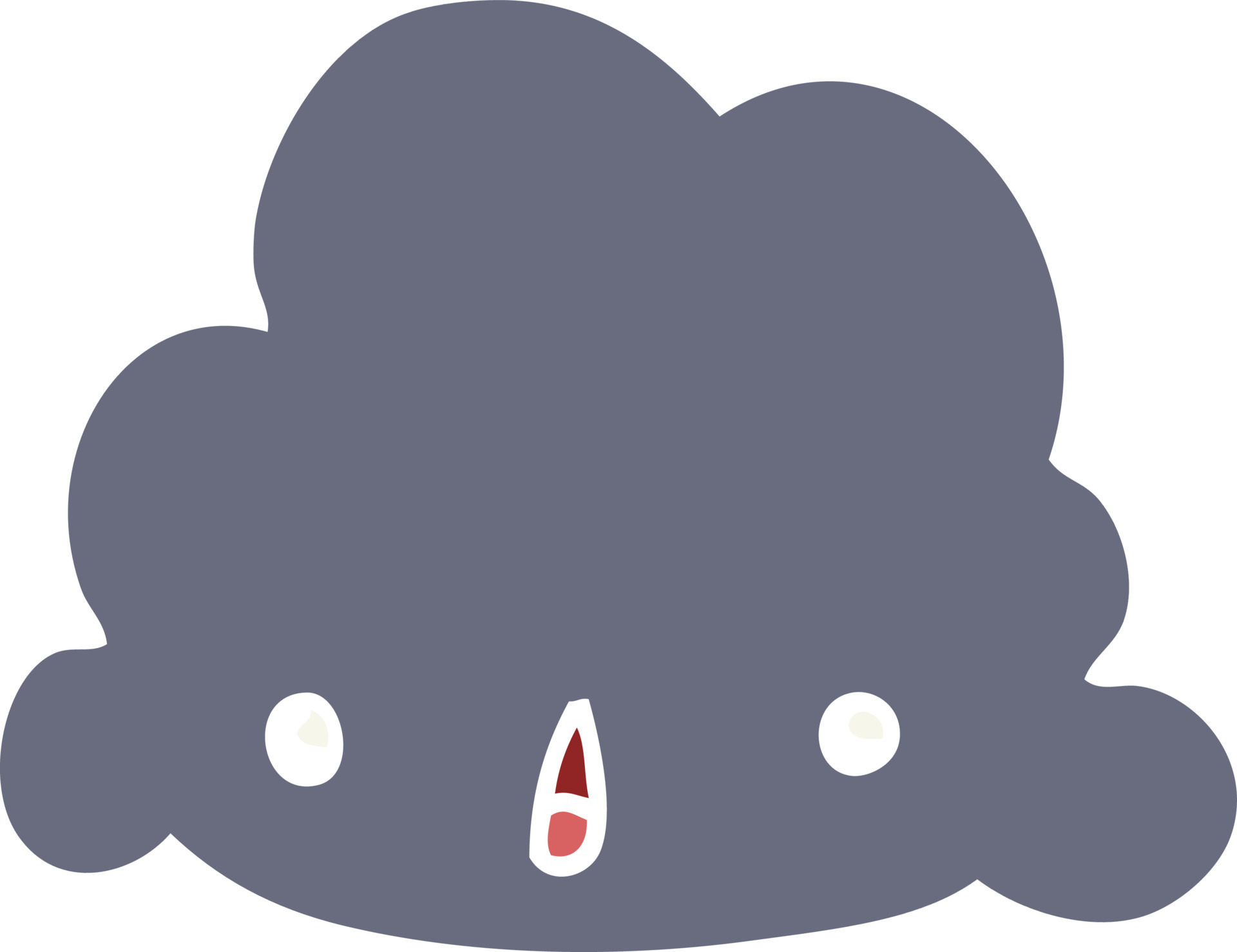 flat color style cartoon cloud 12145673 Vector Art at Vecteezy