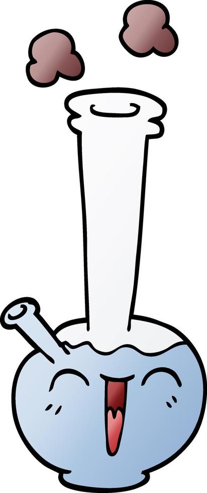 cartoon doodle bong vector