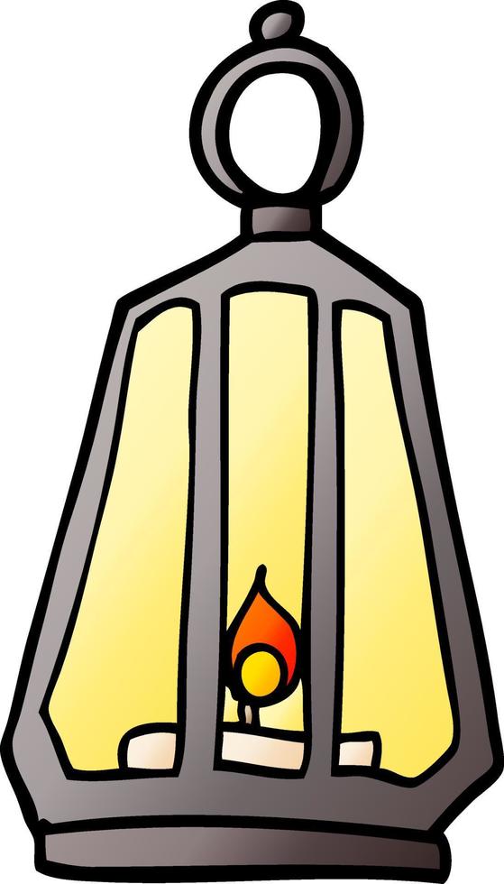 cartoon doodle lantern vector