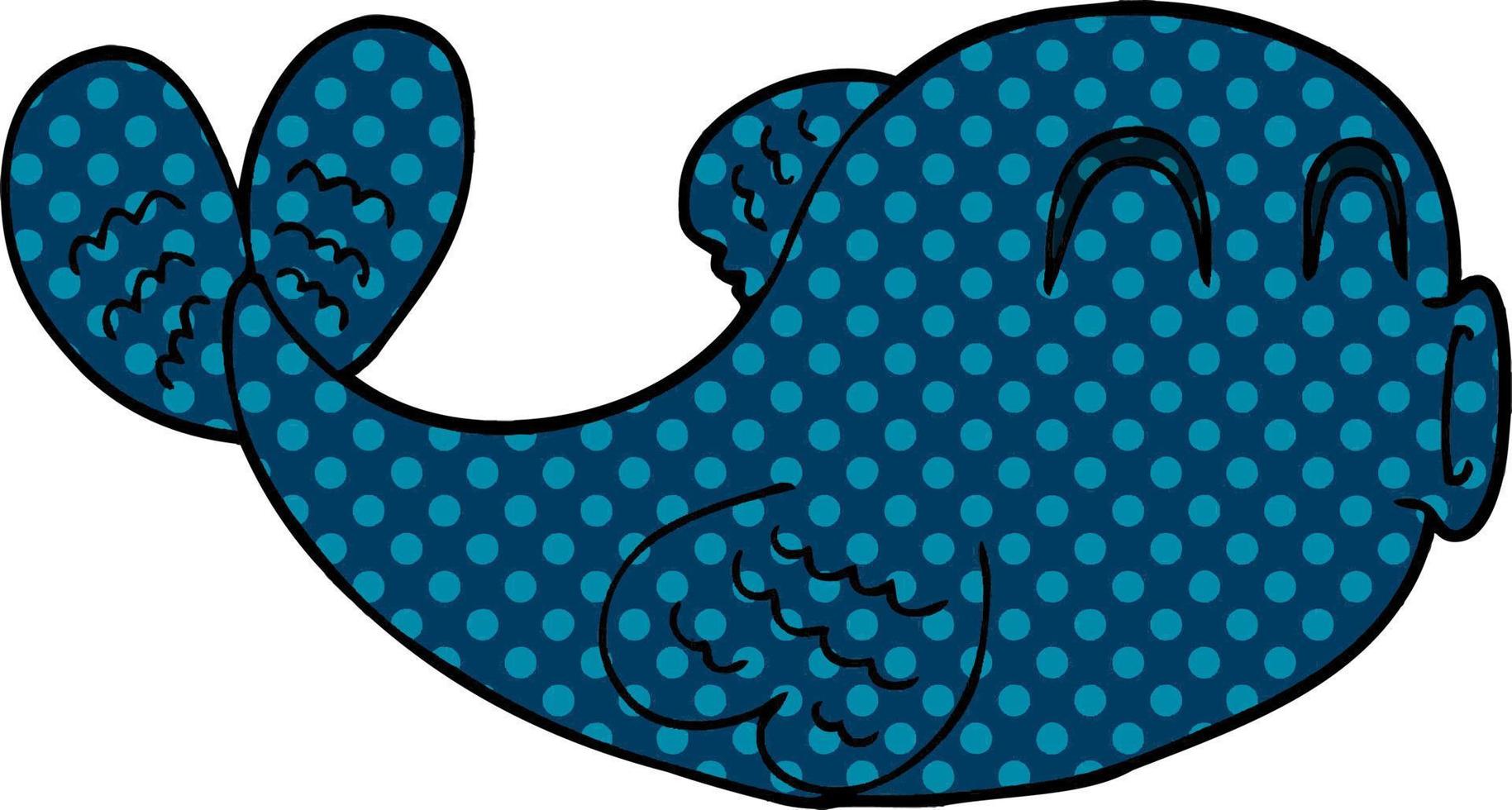 cartoon doodle of a fish vector