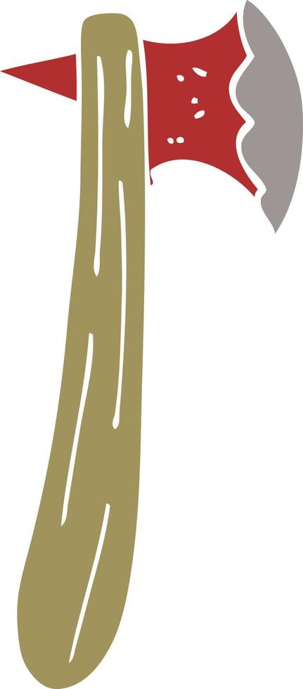 cartoon doodle axe vector