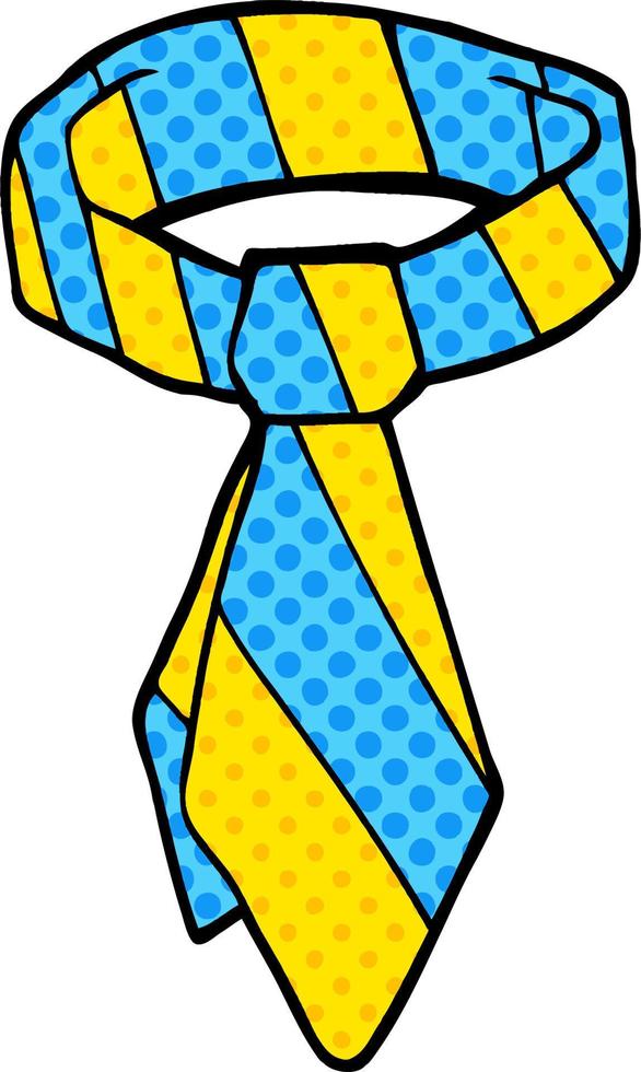 cartoon doodle tie vector