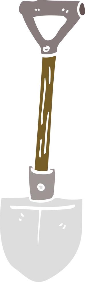 cartoon doodle builders spade vector
