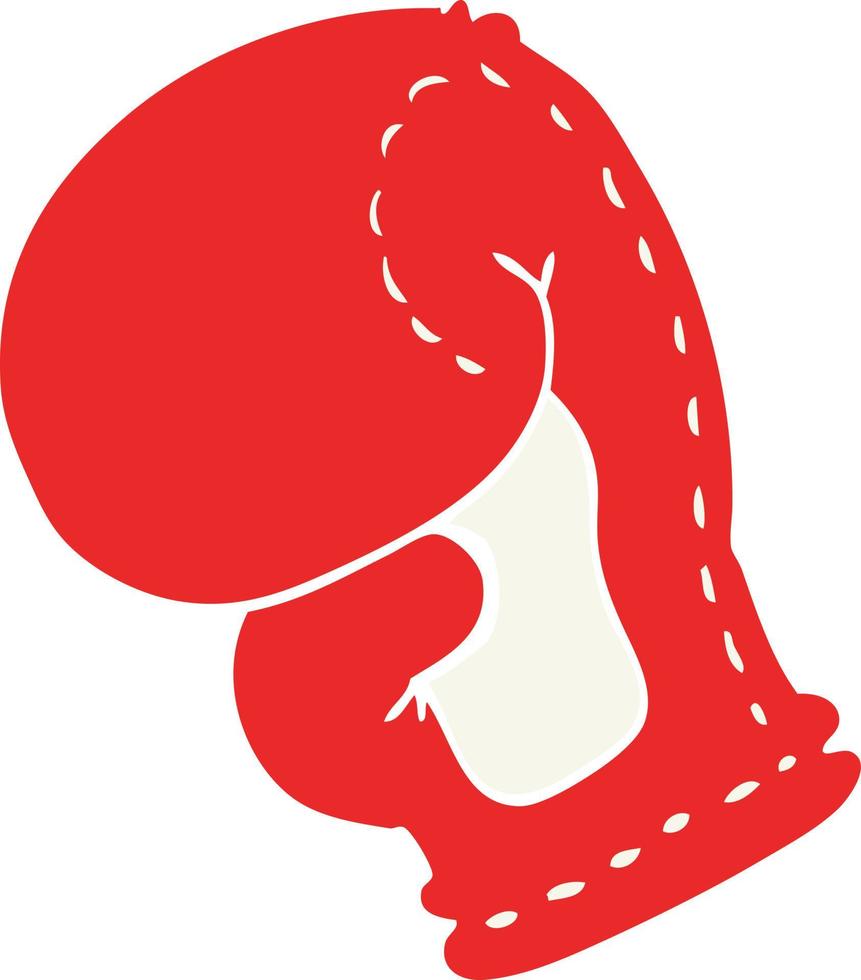 cartoon doodle boxing glove vector