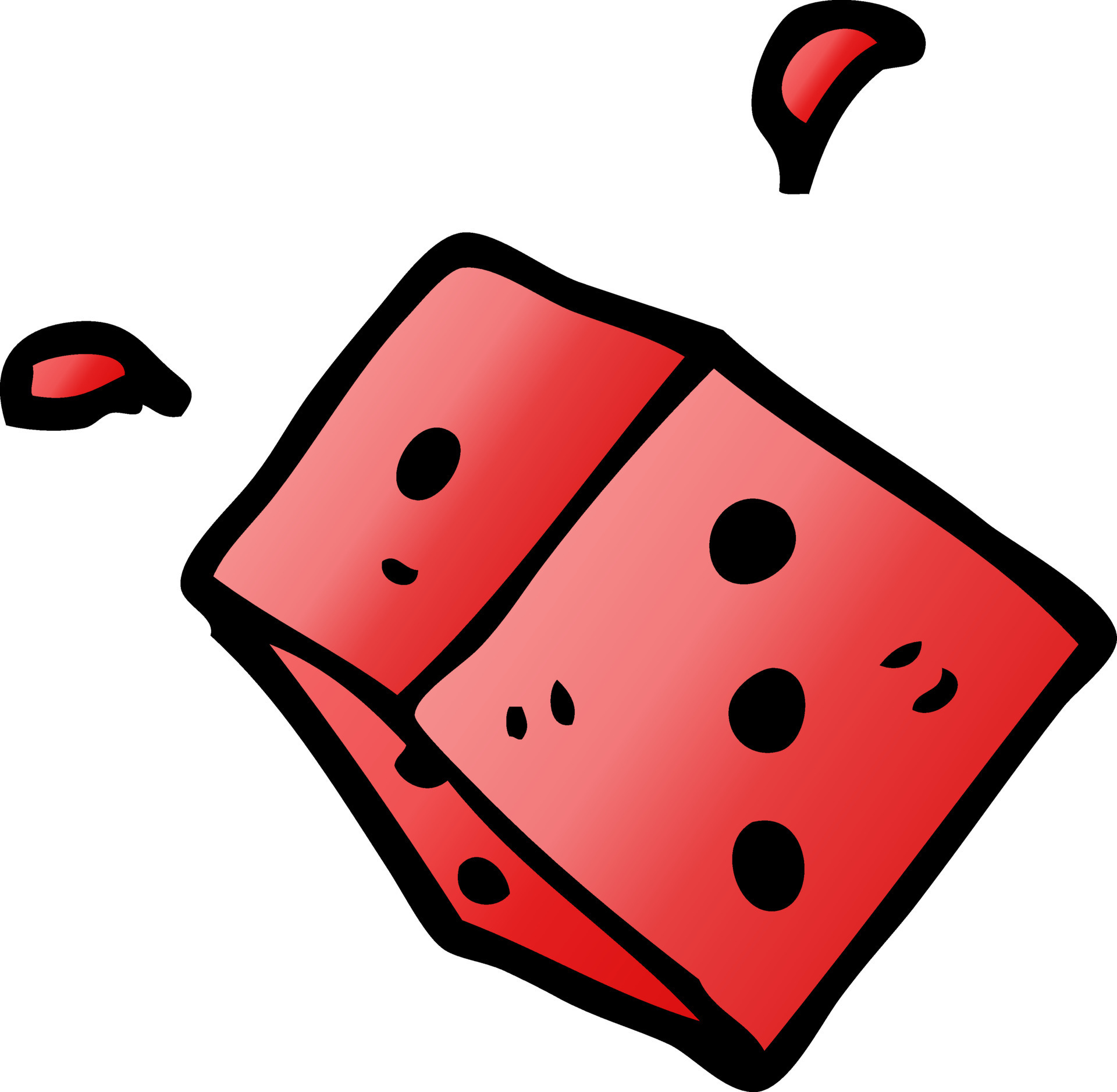 caricatura, garabato, lanzamiento, dados 12146047 Vector en Vecteezy