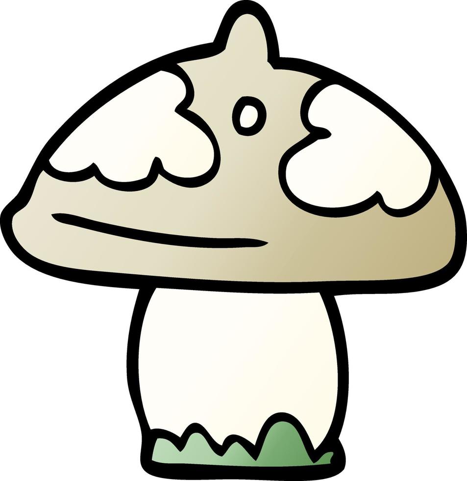 cartoon doodle mushroom vector