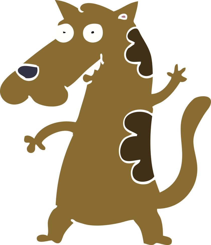 perro garabato de dibujos animados vector