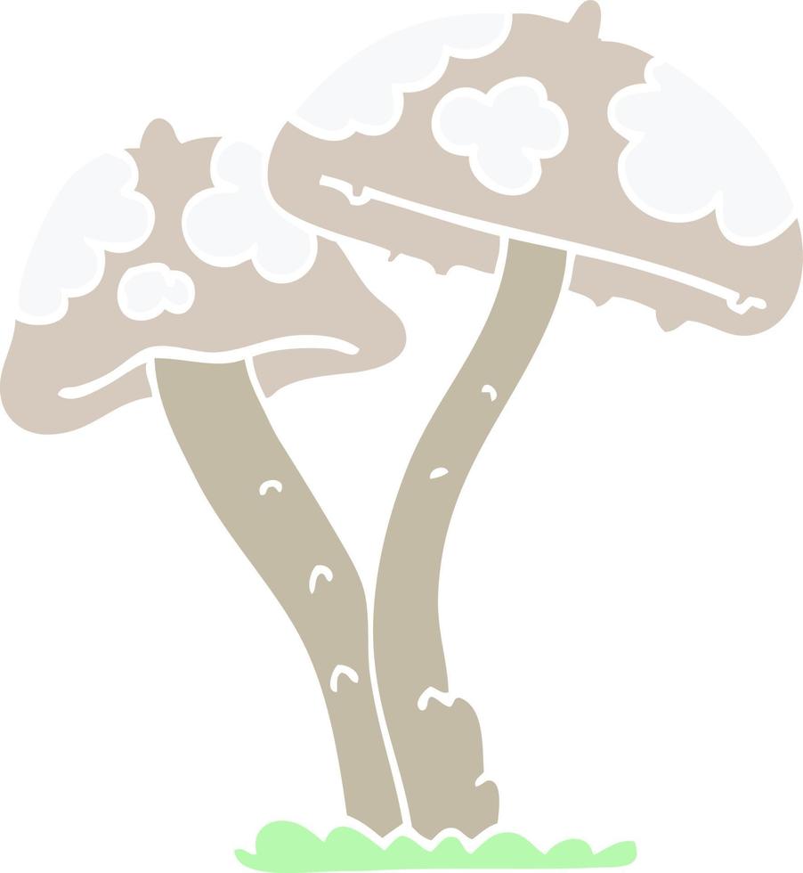 cartoon doodle mushroom vector