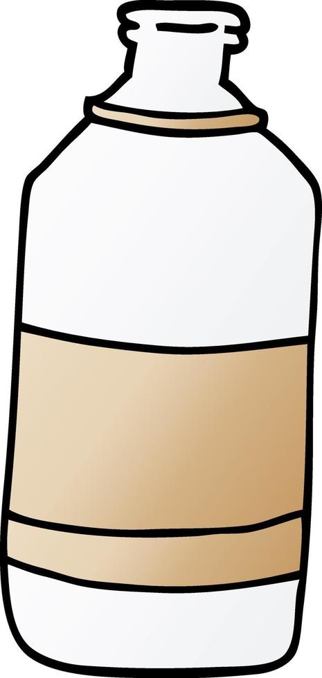 cartoon doodle water bottle vector