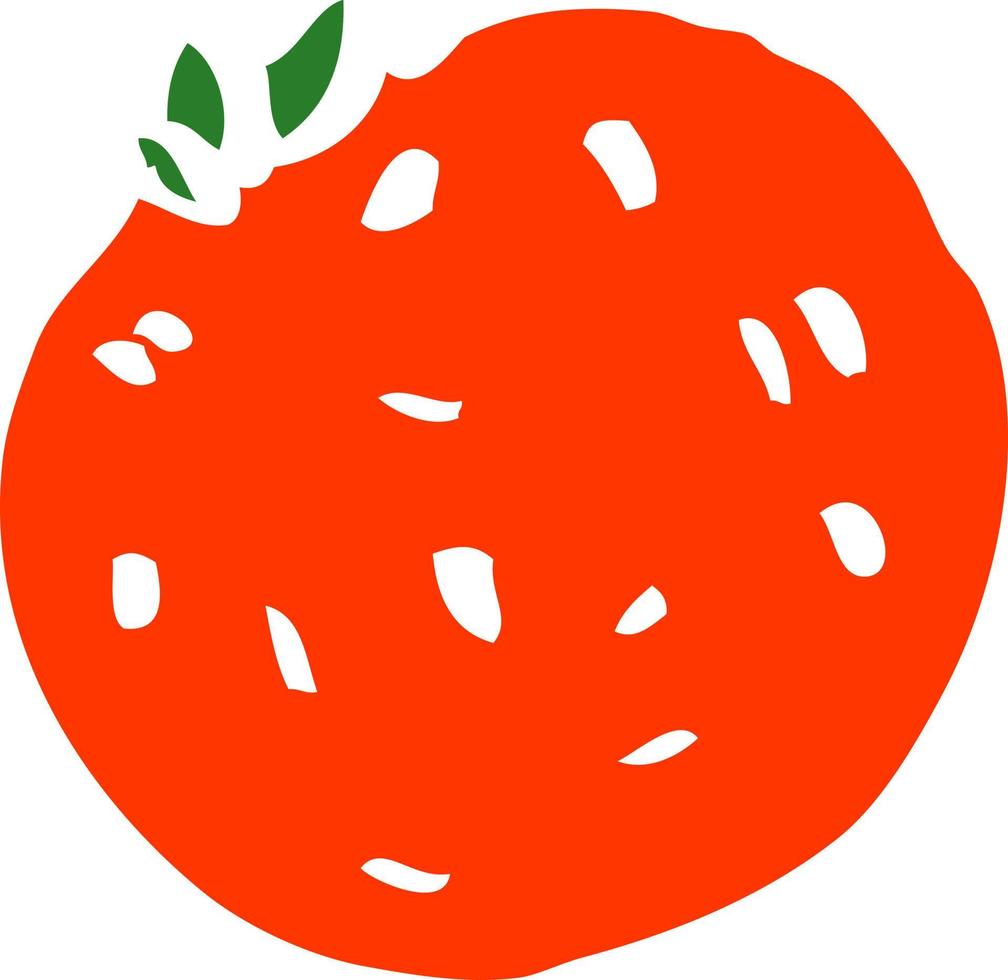 cartoon doodle organic orange vector