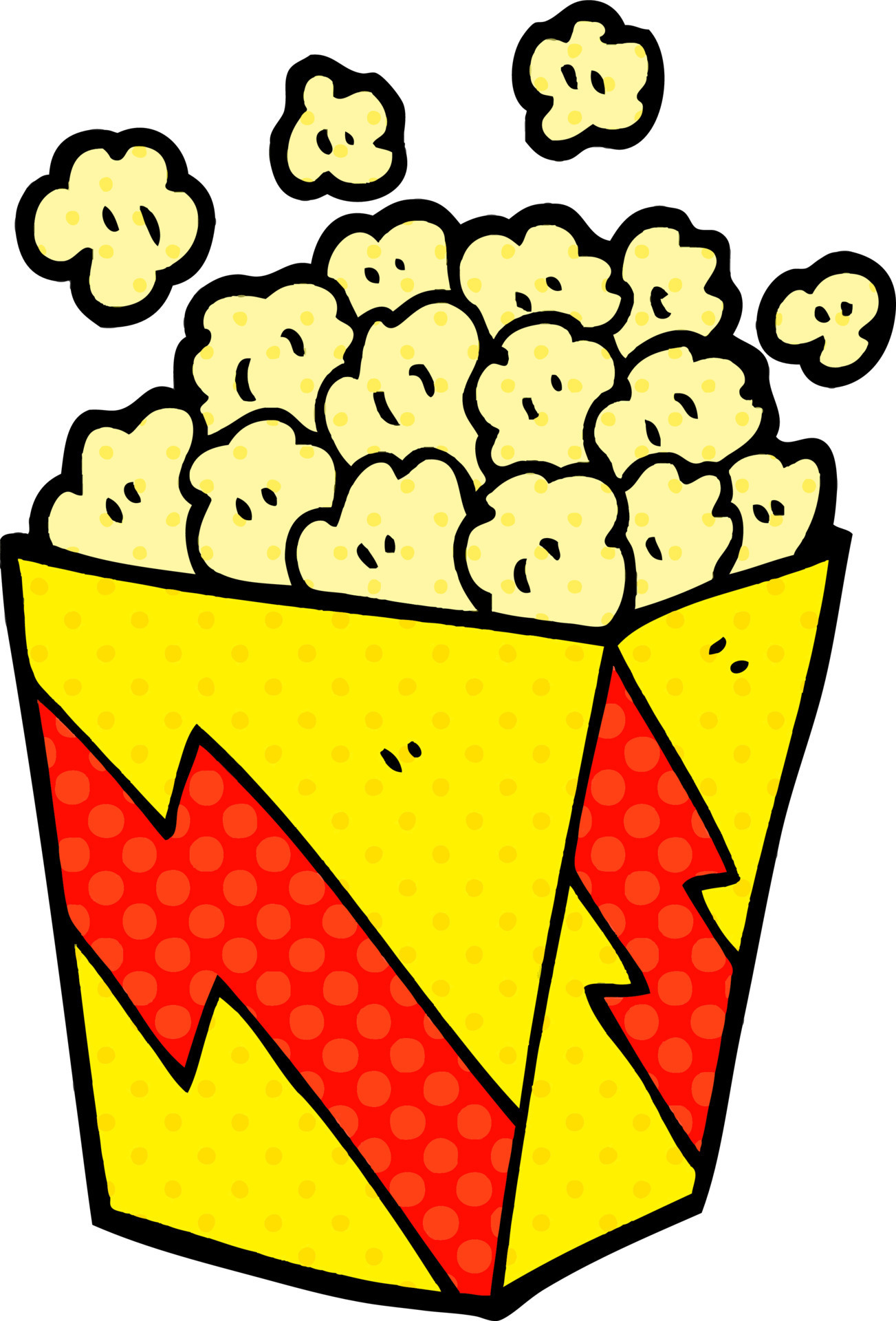 cartoon doodle cinema popcorn 12146467 Vector Art at Vecteezy