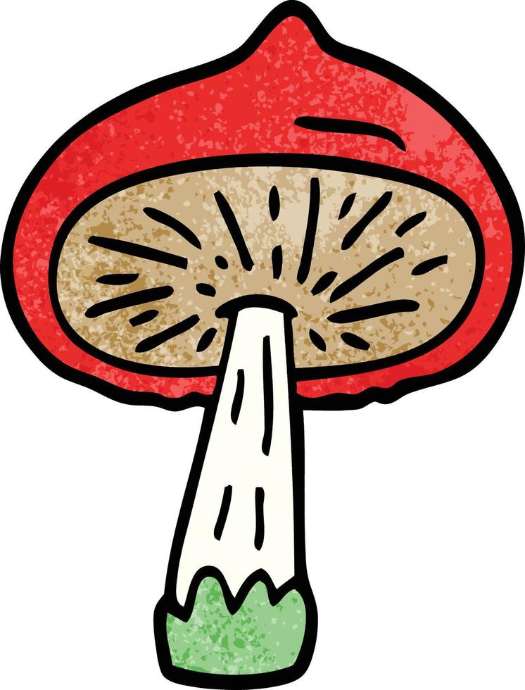 cartoon doodle mushroom vector