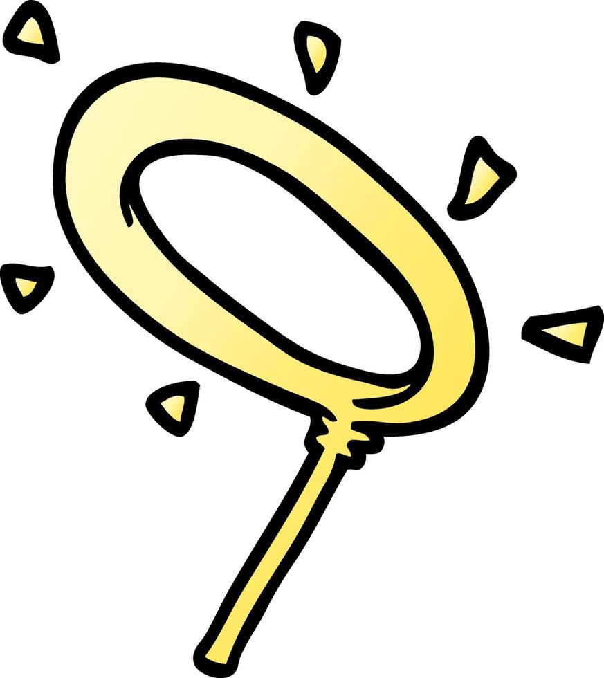 cartoon doodle angel halo vector