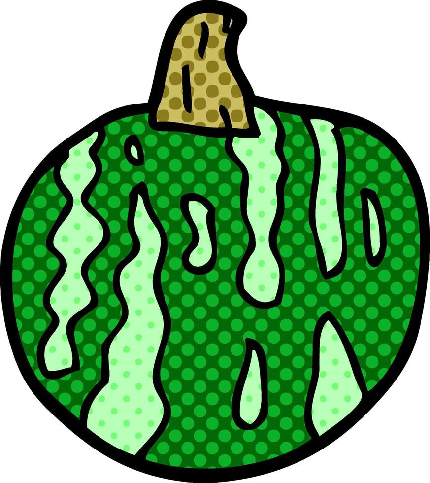 cartoon doodle melon vector