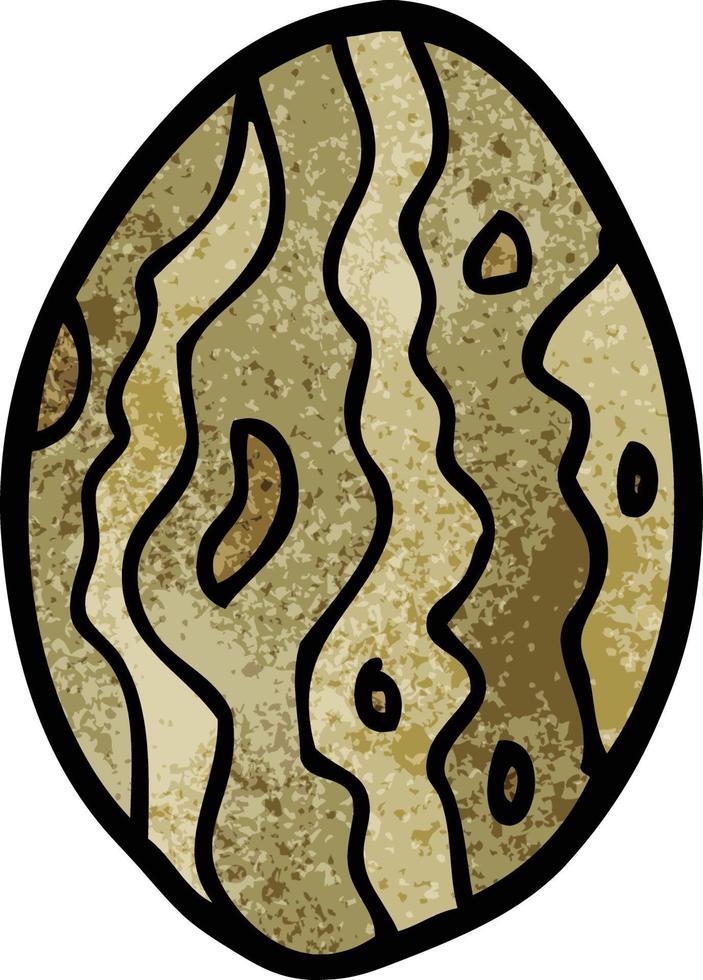 cartoon doodle almond nut vector