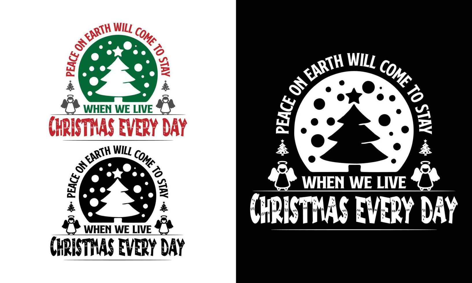 Christmas Day T shirt,Bag,Mug,Sticker Design vector