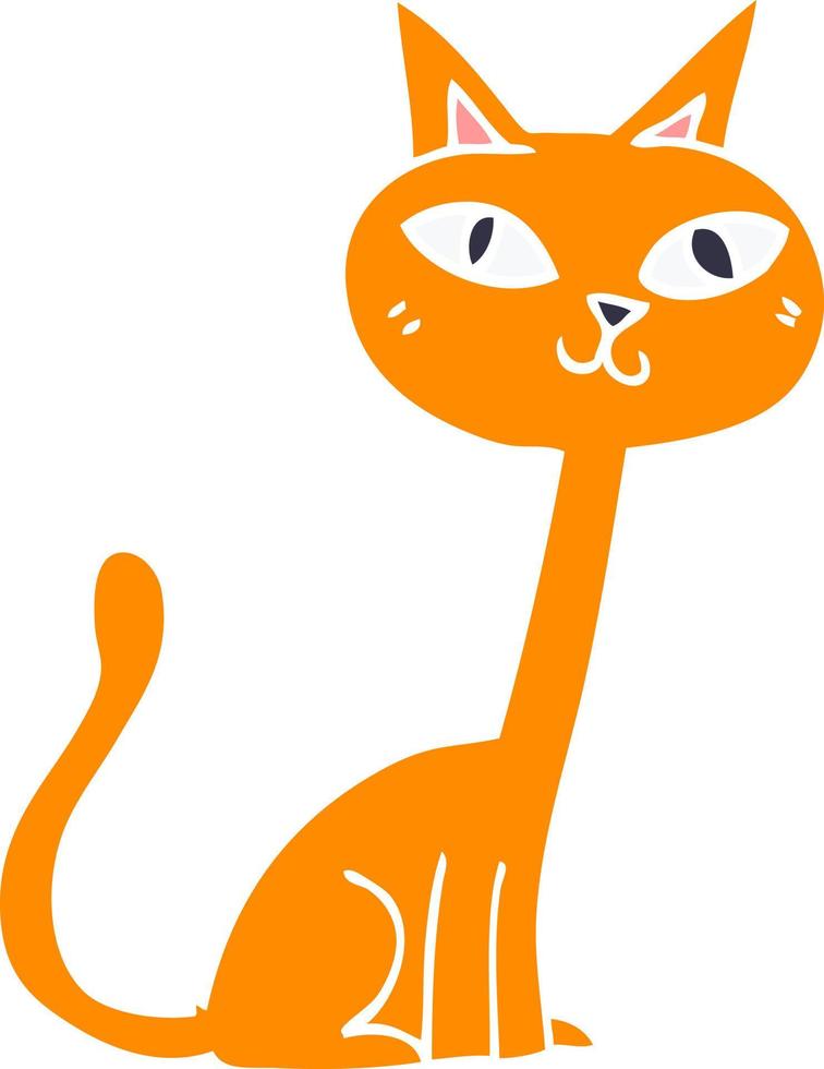 cartoon doodle cat vector