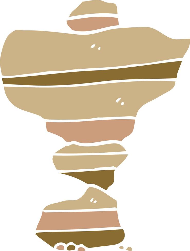 cartoon doodle of stacked stones vector