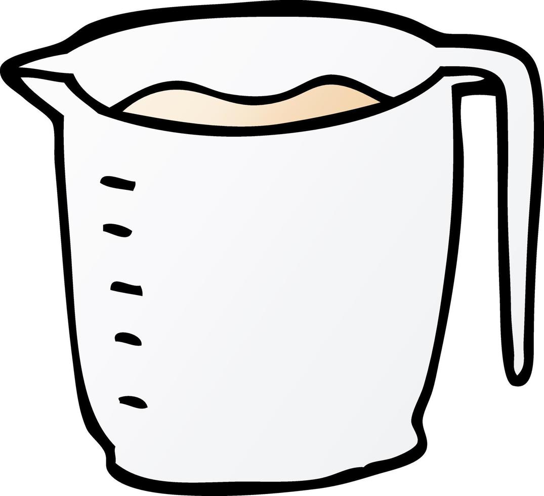 cartoon doodle jug vector