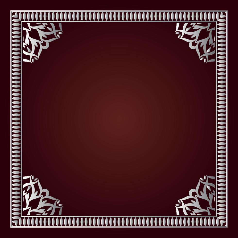 vintage frame  classic decoration  antique carving vector
